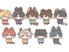 테스타 + 청려 키링 도안 유료발행