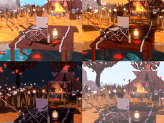 [에이블러] '가을 캠핑장' 시간대별 보정법