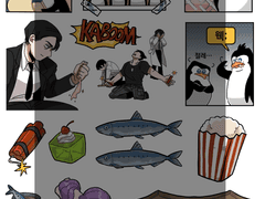 [굿노트 스티커] 마다가스카의 펭귄 엉망진창 스티커