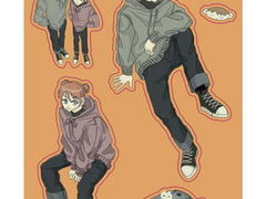 오키카구 스티커 유료배포