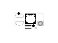 무채색 굿노트 메모지 & 스티커