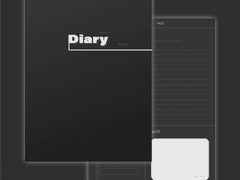 [아이패드 굿노트] 감각적인 블랙 다이어리 (무료공유)