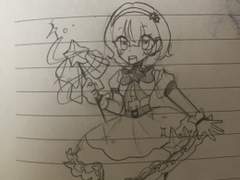 와플님 캐 그리기