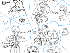 연필 선화(채색X) 모음(~2022.11.16)