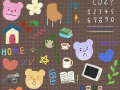 CUTE and COZY 스티커