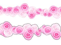 분홍장미 꽃장식