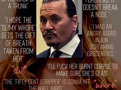 조니 뎁의 평소 언행을 알아볼 수 있는 문자들