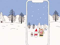 눈 내리는 날 배경화면