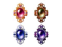 로판 웹툰 일러스트 장신구 브로치YA