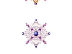 로판 웹툰 일러스트 장신구 브로치YB