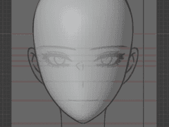 3D 헤드 만들기 - 2. 얼굴형 만들기