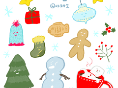 [굿노트 스티커] 겨울은 항상 날 설레게 해.