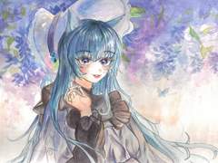 [ 고1 공민정 ] 등꽃의 소녀(모작) & 여우요괴