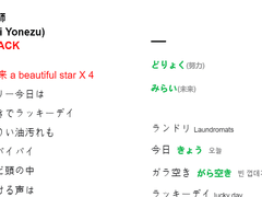 요네즈 켄시 KICKBACK 단어와 한자 정리