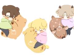 동갑즈 키링 도안