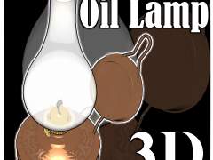 (3D) Oil lamp