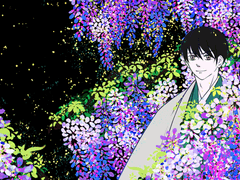 [클립스튜디오 소재 / PNG 파일] 식물_등나무꽃