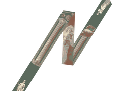 Tryst 밀회 트윌리 스카프 - 올리브 & 살몬