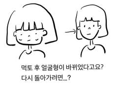 먹토 후 얼굴형 때문에 고민이라면?