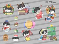 채채 굿노트 스티커 ver.07 메리 크리스마스