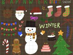 메리 크리스마스 스티커