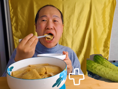 먹방 브베 - 오늘은 이렇게 먹으니 기가 맥히네~ 오뎅국, 오이 먹방