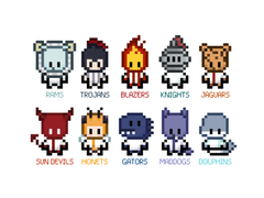 프야생 구단 마스코트 모음