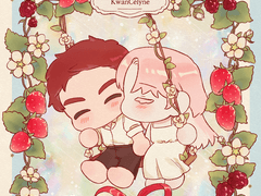 딸기정원 고정틀 커미션