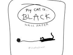 [배경화면] 깜장 코양이 12월 배경화면