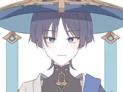 프로필용 정면 고정 낙서 커미션