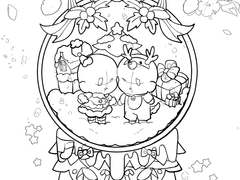 크리스마스 기념해서 크리마스 트레틀 스노우볼 러그배경 배포