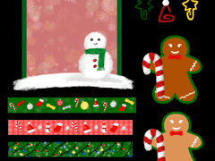 크리스마스 문구 굿노트 스티커