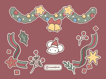 굿노트 스티커 - 크리스마스! [무료배포]