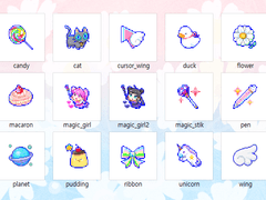 카와이 마우스 커서 15종 [kawai mouse cursors]