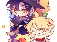 꽃이 만개한 들판 위에서.