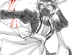 33. 그동안 절대 안 짜본 캐릭터를 짜보려다보니 오히려 이런 전형적인 흑적 네코미미 배틀 도끼 메이드캐 같은 게 나오는 거라고요