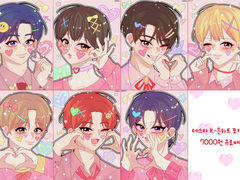 데못죽 테스타 K 손하트 포토카드 도안 유료배포