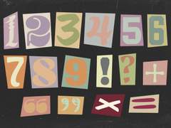 마나 숫자와 특수문자 소재