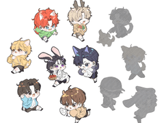 데못죽 달려라!! 키링 유료도안