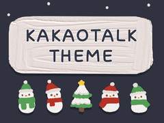 [카톡 테마] ⛄크리스마스 눈사람 - 무료배포
