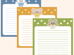 (무료) 굿노트 떡메모지 스티커 3종