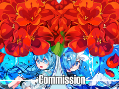 꽃향수 반고정틀 커미션