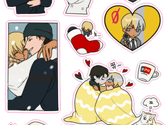 아카아무 스티커 도안 유료배포