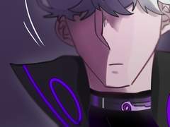 옥상 위의 보라색 남자