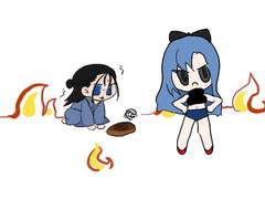 빵이 눌어붙어버렸어