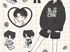 우지 생일 기념 스티커