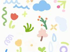 동그란 스티커 | 🌼봄 나들이🌸 | 굿노트 아이패드 스티커