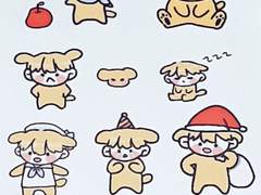 문대 생일 스티커 도안 배포