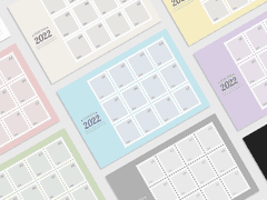 2022 우표형 연말정산틀 - 가로