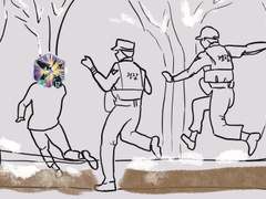 경찰과 엮였던 이야기.